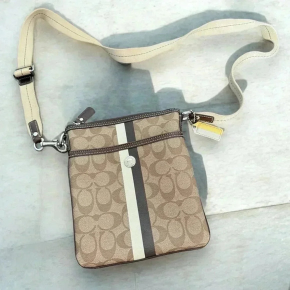 Coach crossbody monogram bag - Picture 1 of 10